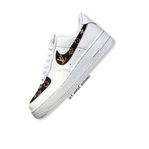 Hand Crafted Louis Vuitton on Air Force 1